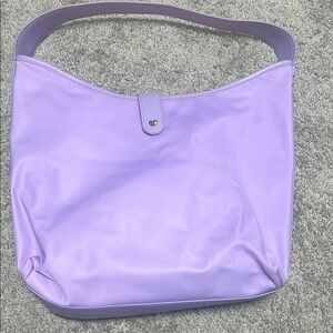 Lavender Shoulder Tote Bag - Elegant Soft Carryall